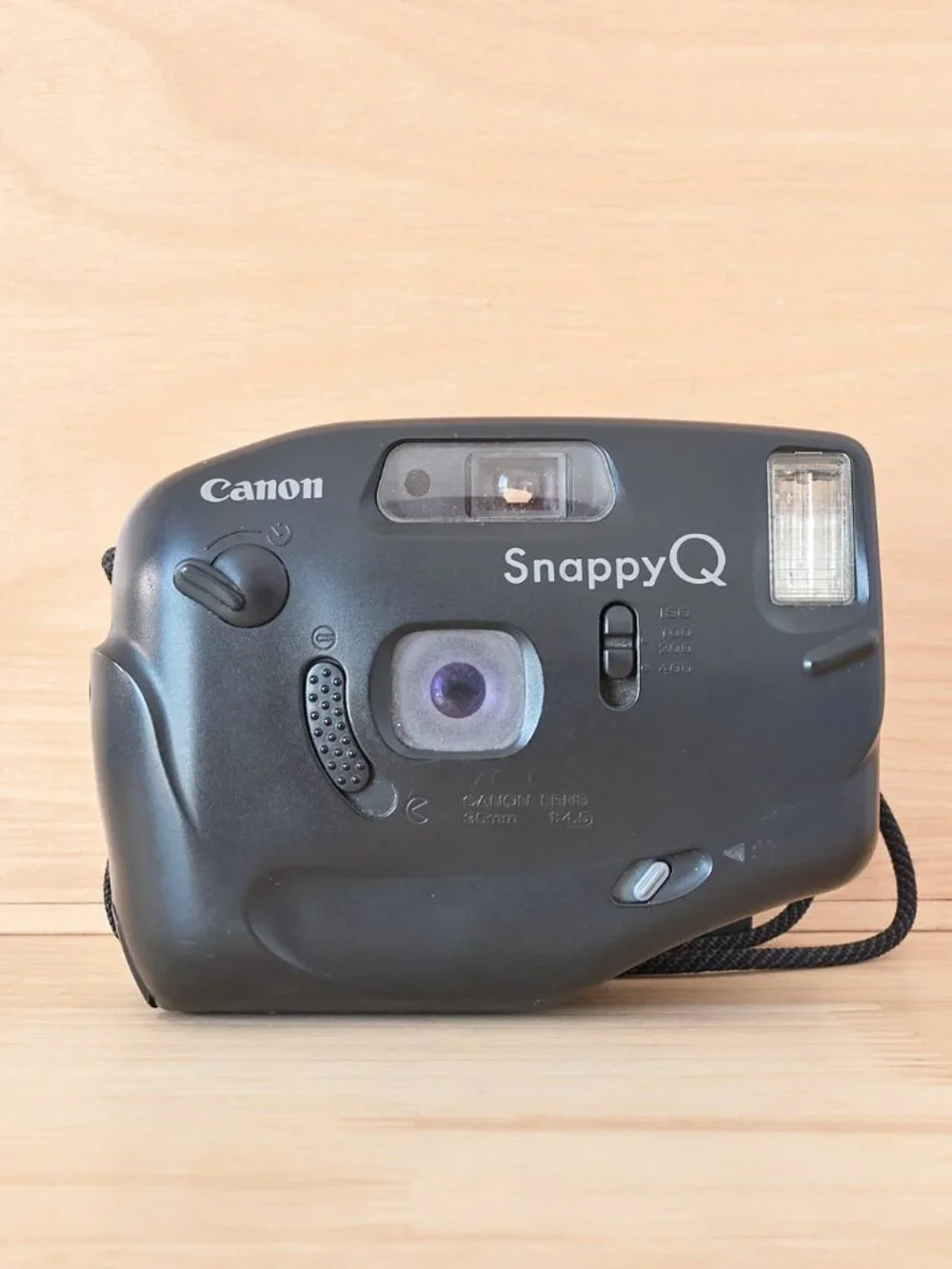 Canon Snappy Q Sketchbook Black 35mm Point and Shoot Film Camera Tested Working - Picture 1 of 7